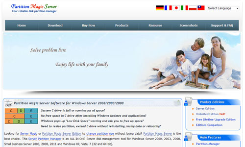 Partition Magic Server
