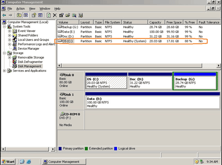 Disk management