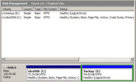 Extend system drive