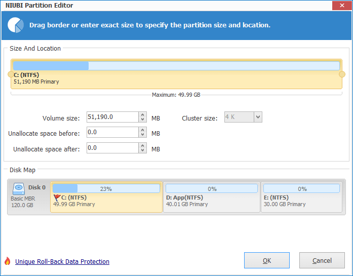 Resize C drive