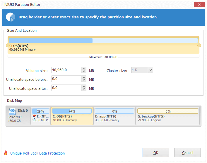 Extend c drive