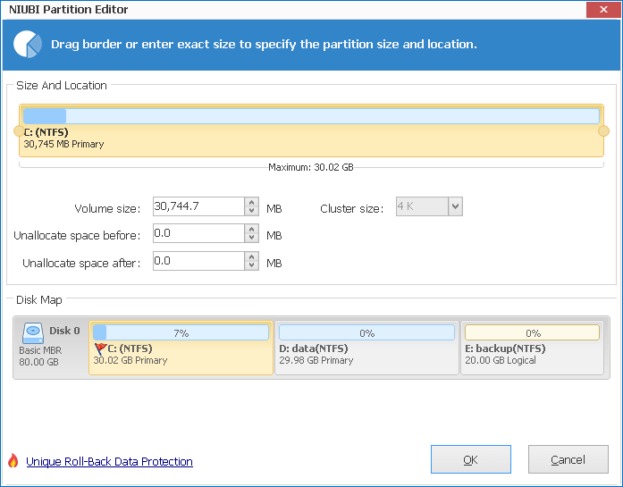 Extend C drive