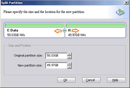 Split partition