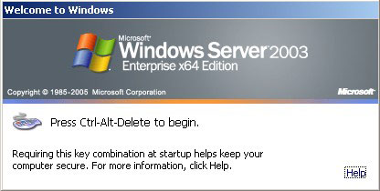 Windows 2003 server 64 bit
